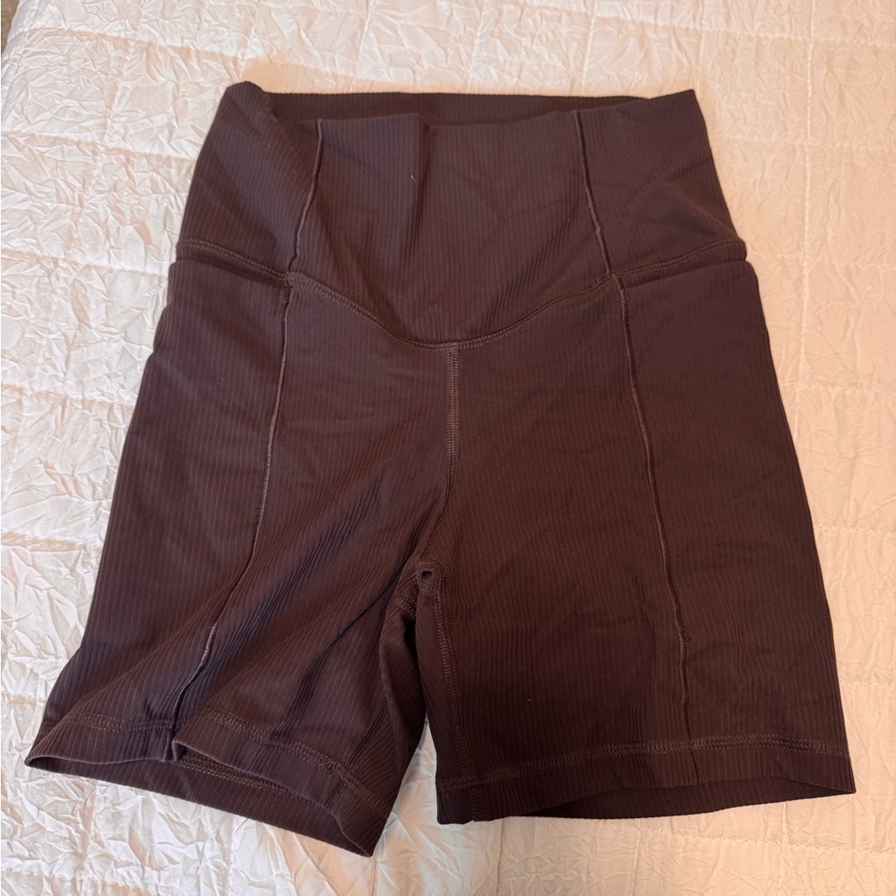 Avia Women's Dark Brown High-Waisted Shorts